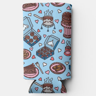 Chocolade liefhebber schattig seltzer blikjeskoeler