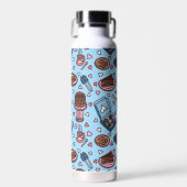 Chocolade liefhebber schattig waterfles (Voorkant)