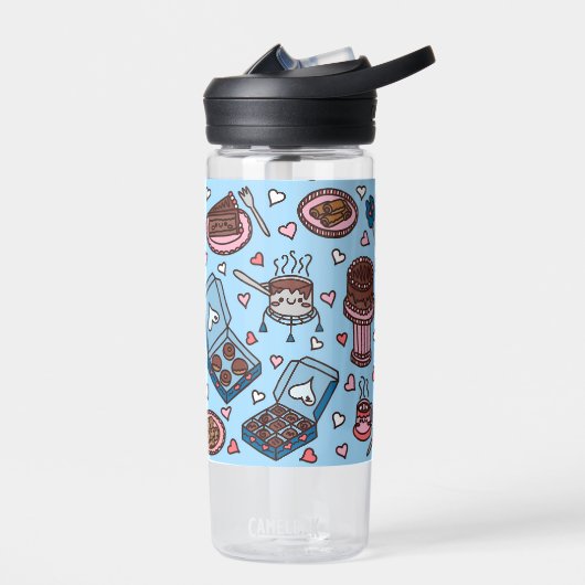 Chocolade liefhebber schattig waterfles (Links)