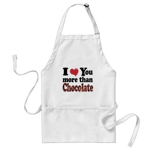 Chocolade Liefhebber Standaard Schort (Voorkant)