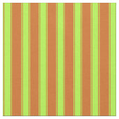 Chocolade & Light Green Pattern van Stripes Stof (Close Up)