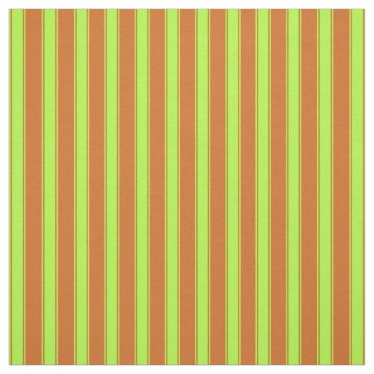 Chocolade & Light Green Pattern van Stripes Stof (Swatch)
