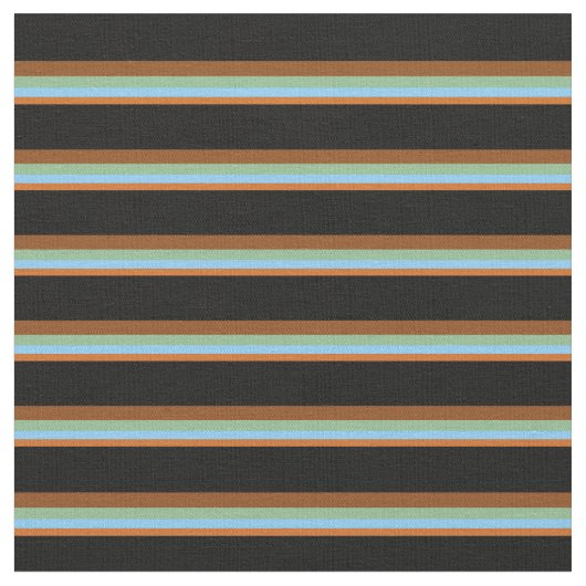 Chocolade, Light Sky Blue, Zee Green, Brown, Black Stof (Close Up)