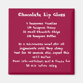 Chocolade Lip Gloss Recept Magneet kleur (Voorkant)
