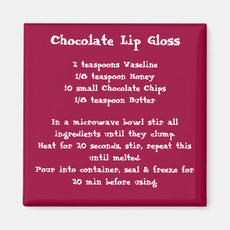 Chocolade Lip Gloss Recept Magneet kleur