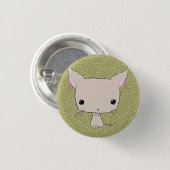 Chocolade lolkitty (poladotdruk van ledematen) ronde button 3,2 cm (Voorkant /achterkant)