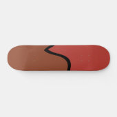 Chocolade lollypop persoonlijk skateboard (Horizontaal)