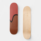 Chocolade lollypop persoonlijk skateboard (Voorkant)