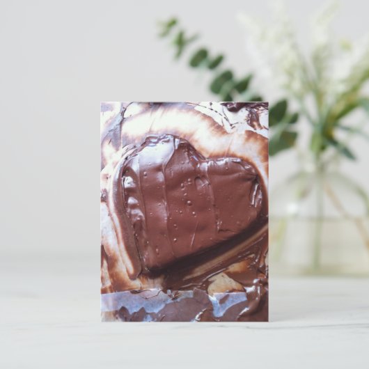 Chocolade Love Briefkaart (Staand voorkant)