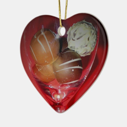 Chocolade Love in Glass Ornament (Links)