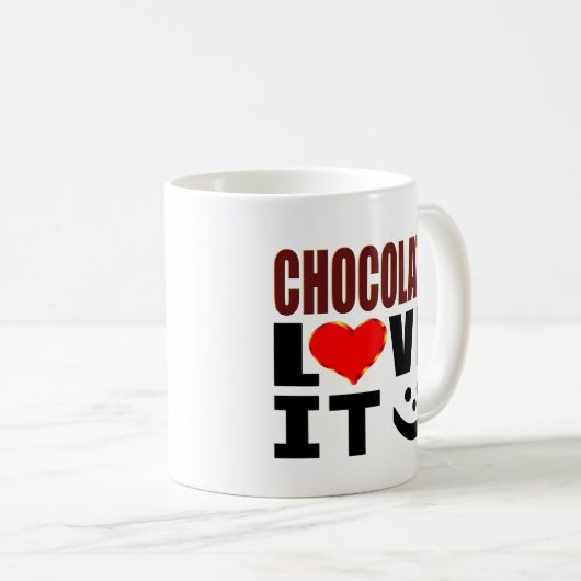 Chocolade Love Koffiemok (Voorkant rechts)