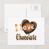 Chocolade Lover Briefkaart (Voorkant / Achterkant)
