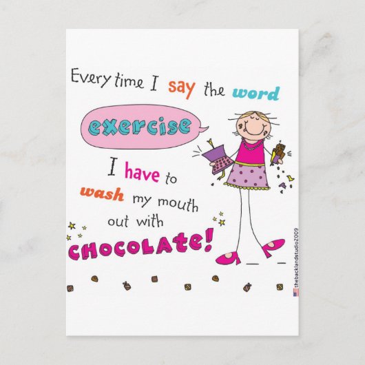 Chocolade Lover Briefkaart (Voorkant)