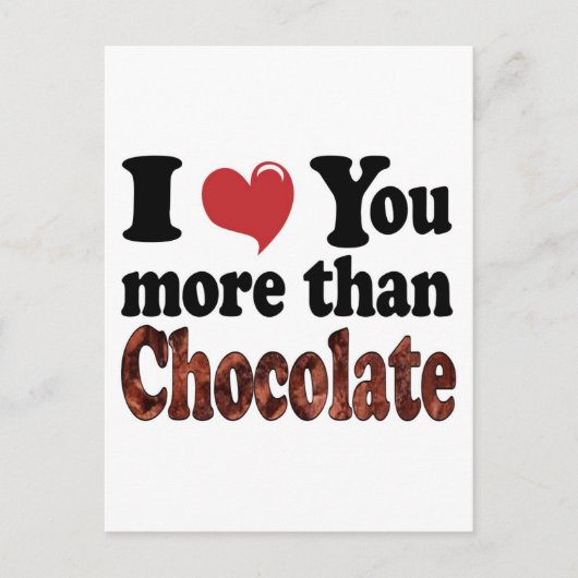 Chocolade Lover Briefkaart (Voorkant)