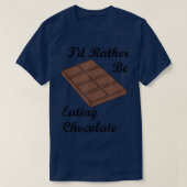 Chocolade Lover Cacao Eating Chocolade T-shirt (Design voorkant)
