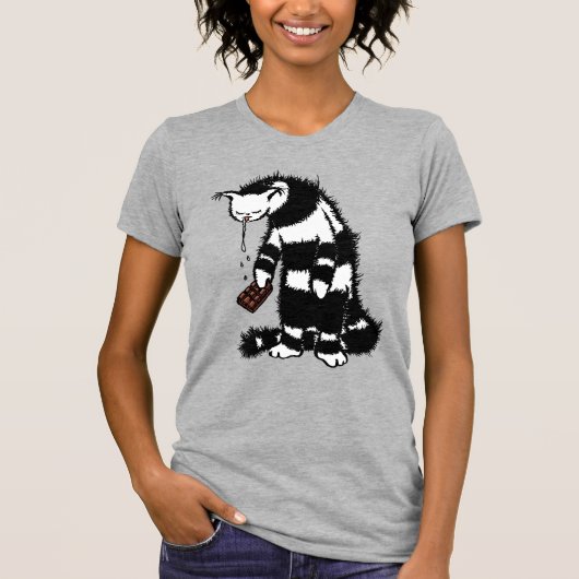 Chocolade Lover Cat T-shirt (Voorkant)