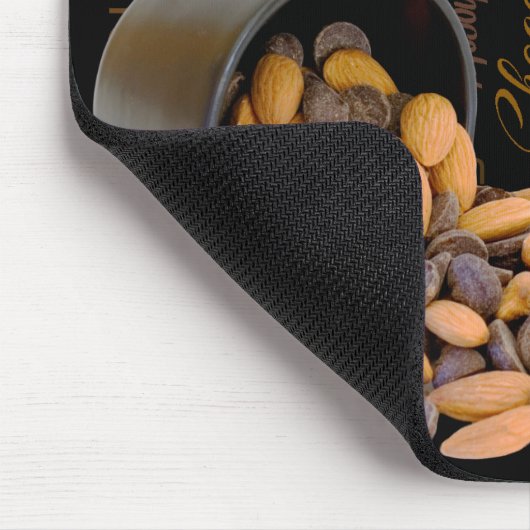 Chocolade Lover-gemuteerde chips Almonds foto Muismat (Hoek)