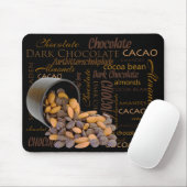 Chocolade Lover-gemuteerde chips Almonds foto Muismat (Met muis)