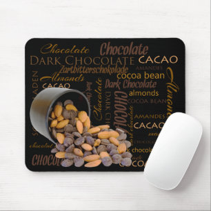 Chocolade Lover-gemuteerde chips Almonds foto Muismat