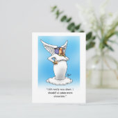 Chocolade Lover Humor Briefkaart (Staand voorkant)