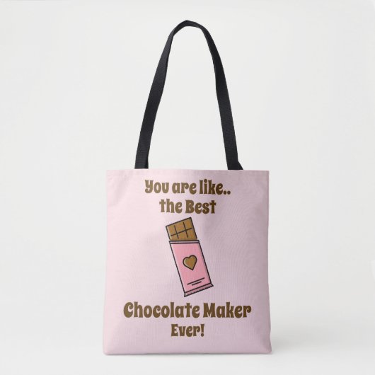 Chocolade Lover Maker Crossbody Canvas tas (Voorkant)