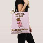 Chocolade Lover Maker Crossbody Canvas tas (Dichtbij)