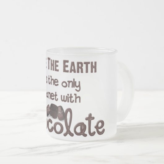 Chocolade Lover Matglas Koffiemok (Voorkant rechts)