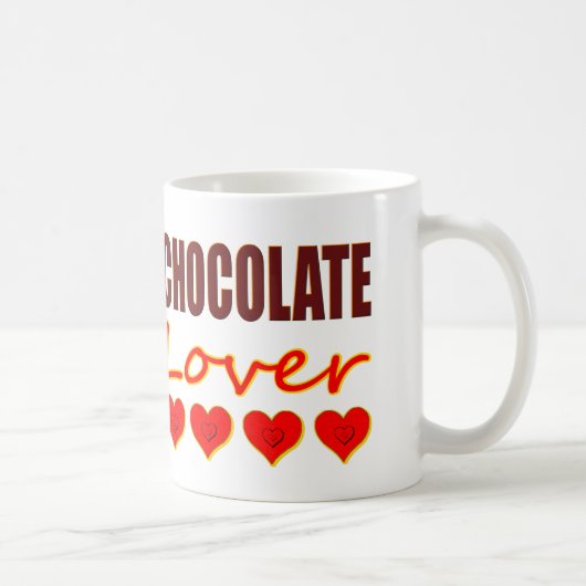 Chocolade Lover met hartvormige chocoladedozen Koffiemok (Rechts)