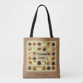 Chocolade Lovers Canvas tas (Voorkant)