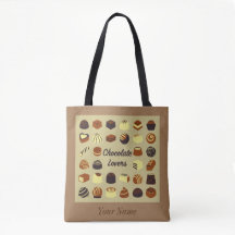 Chocolade Lovers Canvas tas