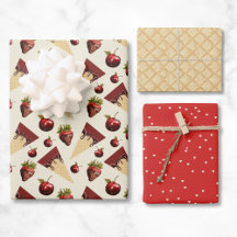 Chocolade lover's kersenwikkelpapier set
