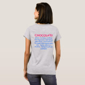 Chocolade Lover's T-shirt (Achterkant volledig)