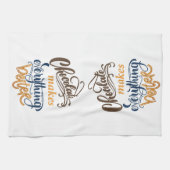 Chocolade maakt alles beter theedoek (Horizontaal)