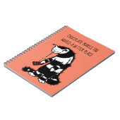 Chocolade maakt van de wereld een betere plek notitieboek (Linkerzijde)