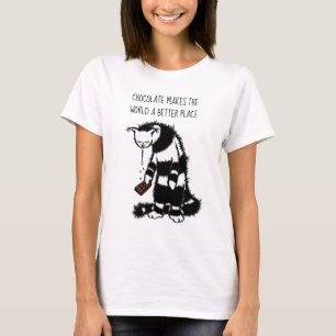 Chocolade maakt van de wereld een betere plek t-shirt