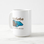 Chocolade maakte mijn kleren krimpen Grappige mok (Voorkant links)