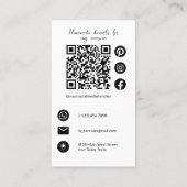 Chocolade Macarons Zelfgemaakte Desserts Pastry Ch Visitekaartje (Achterkant)