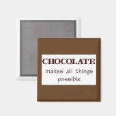Chocolade Magneet (Voorkant / Achterkant)