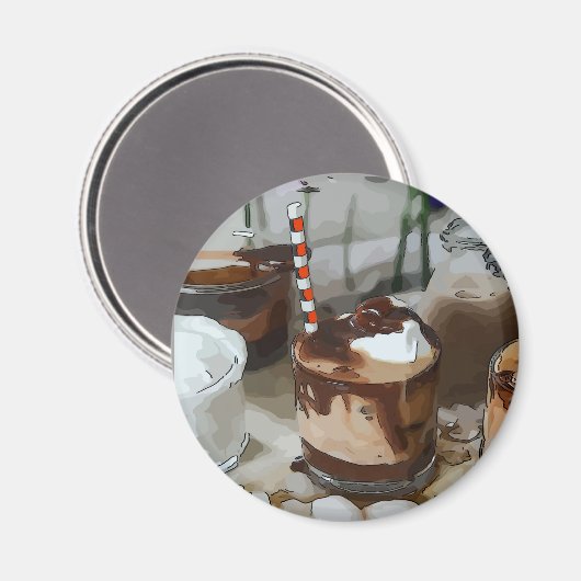 Chocolade Malt Magneet (Voorkant / Achterkant)