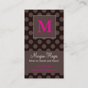 Chocolade-mammikaart Contactkaartje