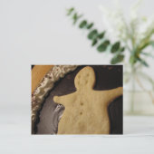 Chocolade Man Pie Briefkaart (Staand voorkant)