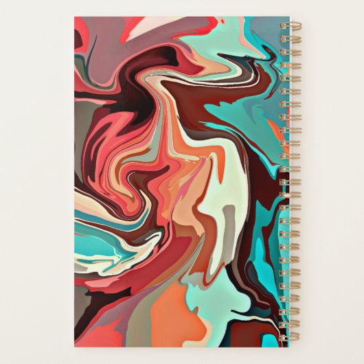 Chocolade Marmer Planner (Achterkant)