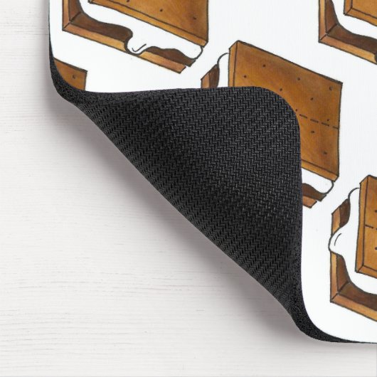 Chocolade Marshmallow Camp S'mores Smore Mousepad Muismat (Hoek)