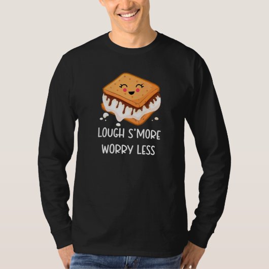 Chocolade & Marshmallow Pun Jokes Lough S'more T-shirt (Voorkant)