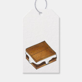 Chocolade Marshmallow Toasted Camp Fire S'mores Cadeaulabel