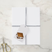 Chocolade Marshmallow Toasted Camp Fire S'mores Cadeaulabel (Met Touw)