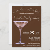 Chocolade Martini, Bruid in een Tini Bit, Bruid Kaart (Voorkant)