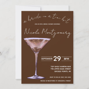 Chocolade Martini, Bruid in een Tini Bit, Bruid Kaart