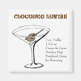 Chocolade Martini recept magneet