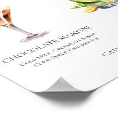 Chocolade Martini Virgin Mojito Mocktails Menu Poster (Hoek)